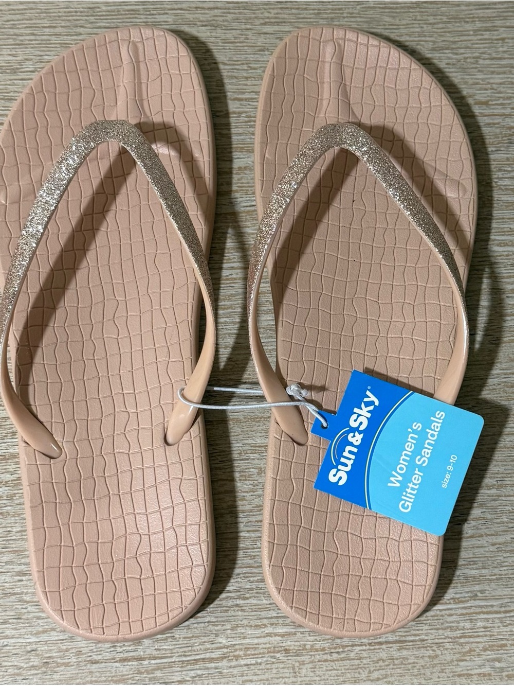 Women's  Glitter Flip Flops